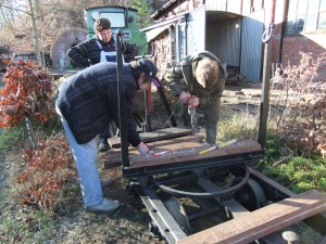 Bau am Drehschemelwagen