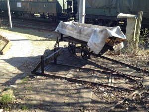Prellböcke bei der Feldbahn