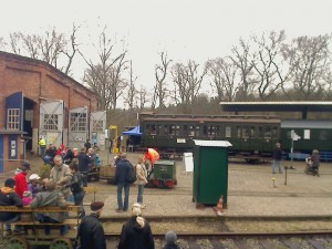Feldbahn und Draisine im Einsatz