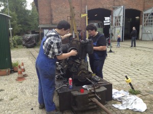 Motorarbeiten an der OME 117f