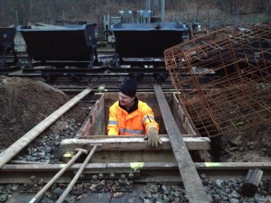 Vorbereitung eines weiteren Fundamentes