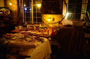 Buffet in der Kleinteilewerkstatt