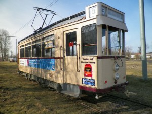 Wagen 202 mit neuer Werbung