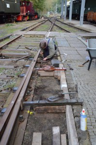 Verengung der Spurweite