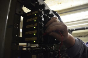 Überwachungslämpchen an den Sicherungshaltern