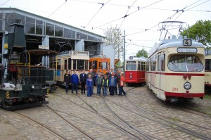 Teilnehmer der Straßenbahnjugendtage im Mai 2015
