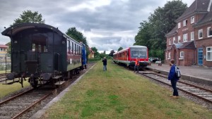 Anschluss im Bahnhof Schönberg