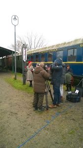 Judith Rakers möchte mit der Museumsbahn zur Party fahren