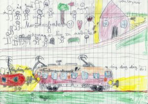 Connors Bild von der Straßenbahn