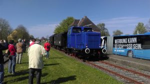 "Scheinanfahrt" im Bahnhof Schönberg