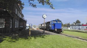 Unser Museumszug macht Halt im Bahnhof Schönberg
